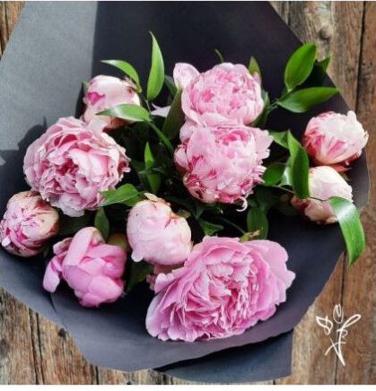 bouquet de pivoines